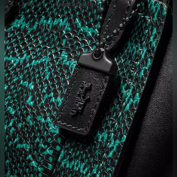 Coach bag with genuine snakeskin - Picture 4 of 8